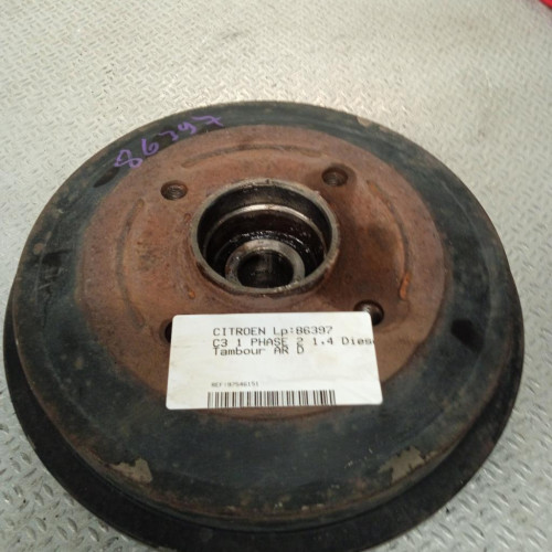 Tambour arrière droit Citroën C3 I 1.4 hdi (2003-2011) 5 portes