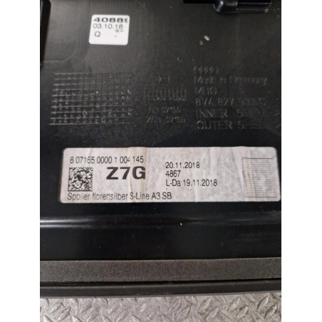 Becquet hayon Audi A3 Sportback 35 tdi (2018-2020)