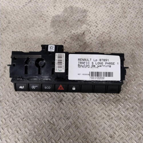 Bouton de warning RENAULT TRAFIC 3  TRAFIC 3 LONG PHASE 1