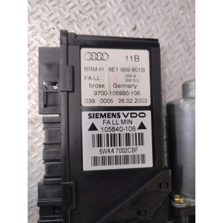 Mecanismemoteur leve-glace avg Audi A4 B6 1.9 tdi (2000-2004) 4 portes