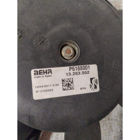 Ventilateur de refroidissement Opel CORSA D 1.2 (2006-2014) 5 portes