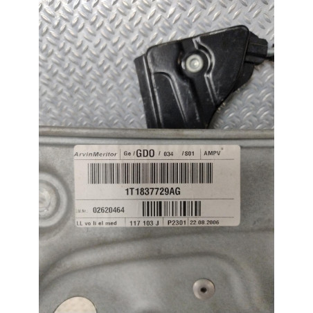 Mecanismemoteur leve-glace avg Vw TOURAN 1.9 tdi (2003-2004) 5 portes