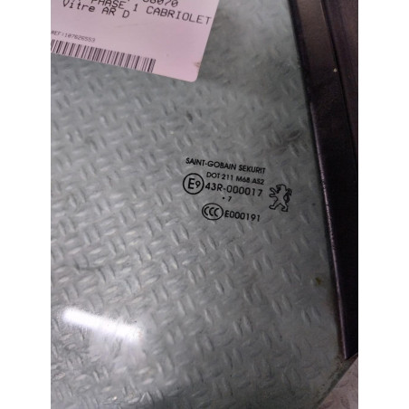 Glace porte ar d Peugeot 207 CC 1.6 16v (2007-2013)