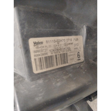 Phare droit Toyota AURIS 2.0 d-4d (2006-2012)